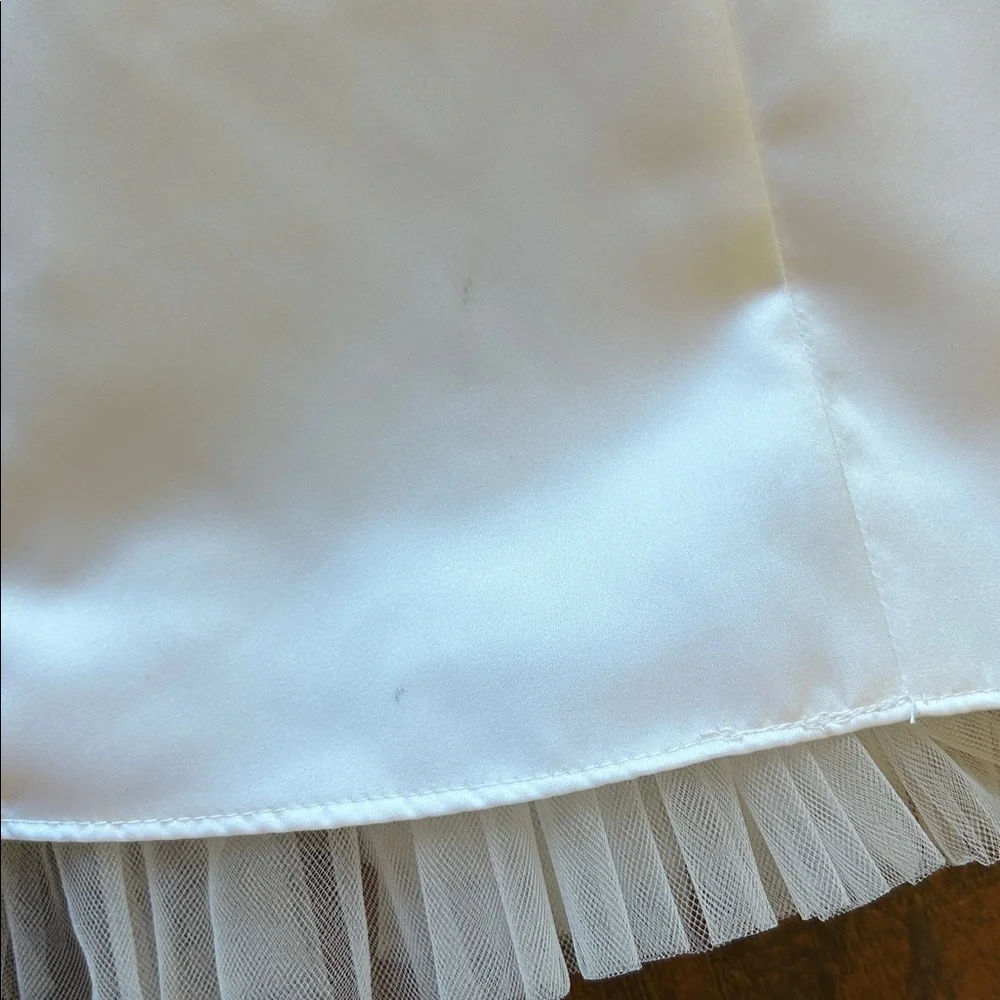 Bonnie Jean White Dress with Pearl Accents First Communion 6X